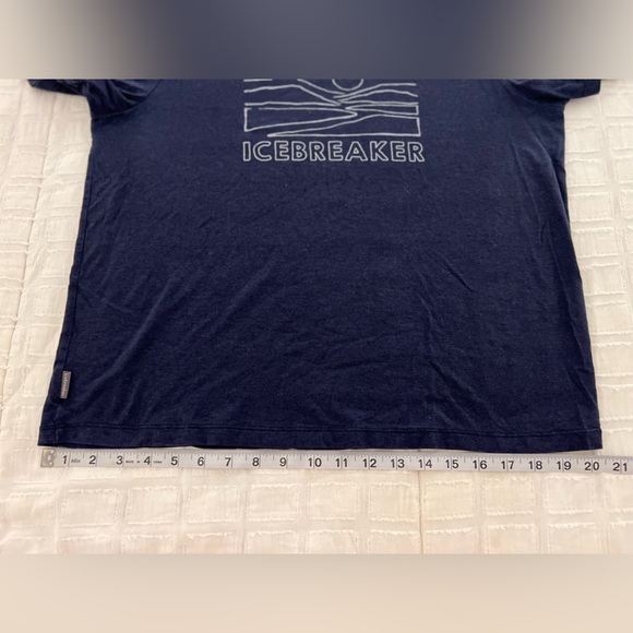 Icebreaker Women’s Central Short Sleeve Sunset Graphic T-Shirt Wool Blend Large - Picture 8 of 8